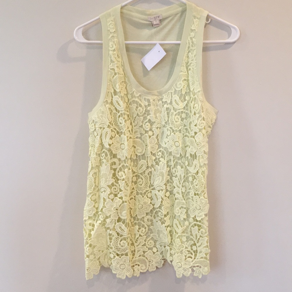 J Crew Lace Tank new with tags!